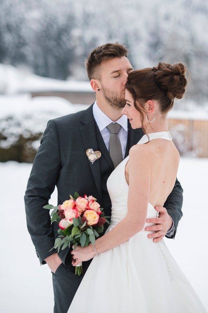 Hochzeitsfotografie: Winterhochzeit, Paar im Schnee – Photography Ruel, Ebreichsdorf
